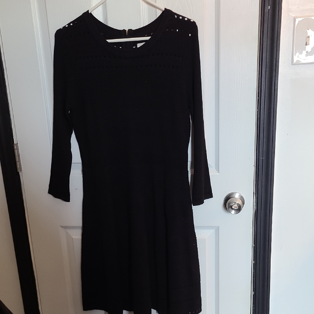 Eliza J Black Long Sleeve Dress